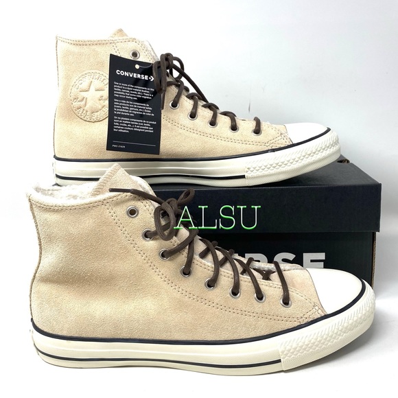 Converse Ctas Suede High Top light Bisque Suede W - Picture 2 of 9